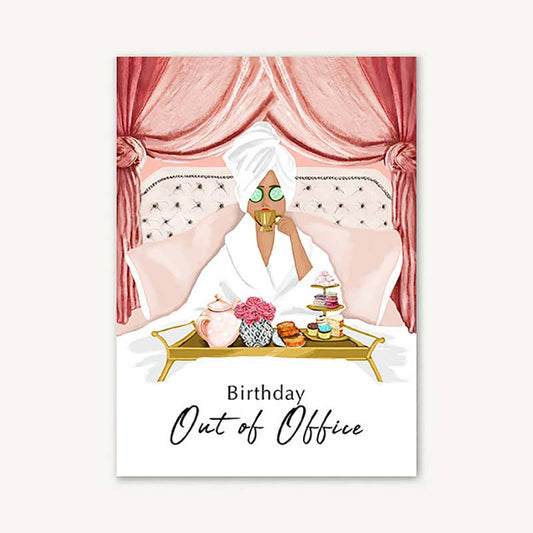 Day Off Birthday Greeting Card