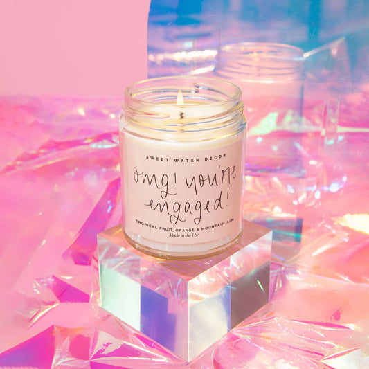 OMG! You're Engaged! 9 oz Soy Candle - Home Decor & Gifts