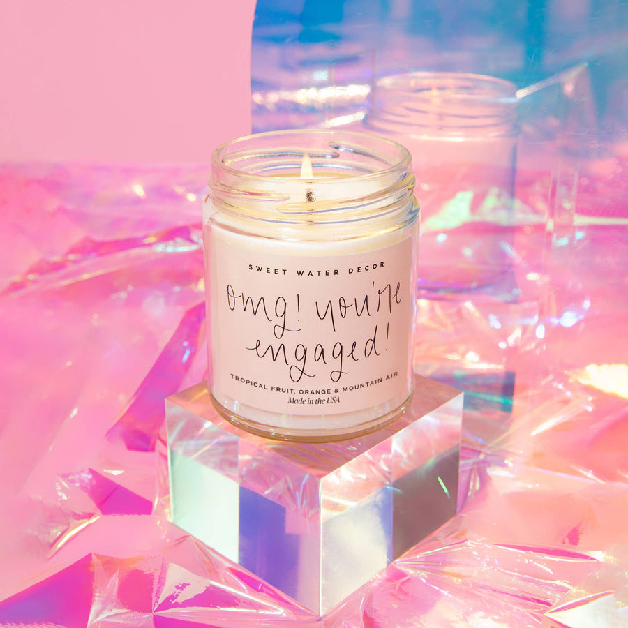 OMG! You're Engaged! 9 oz Soy Candle - Home Decor & Gifts