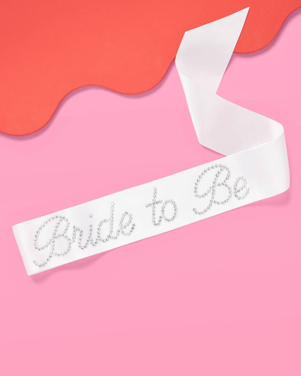 Bridal Shower Sash | Rhinestone Bride Accessory