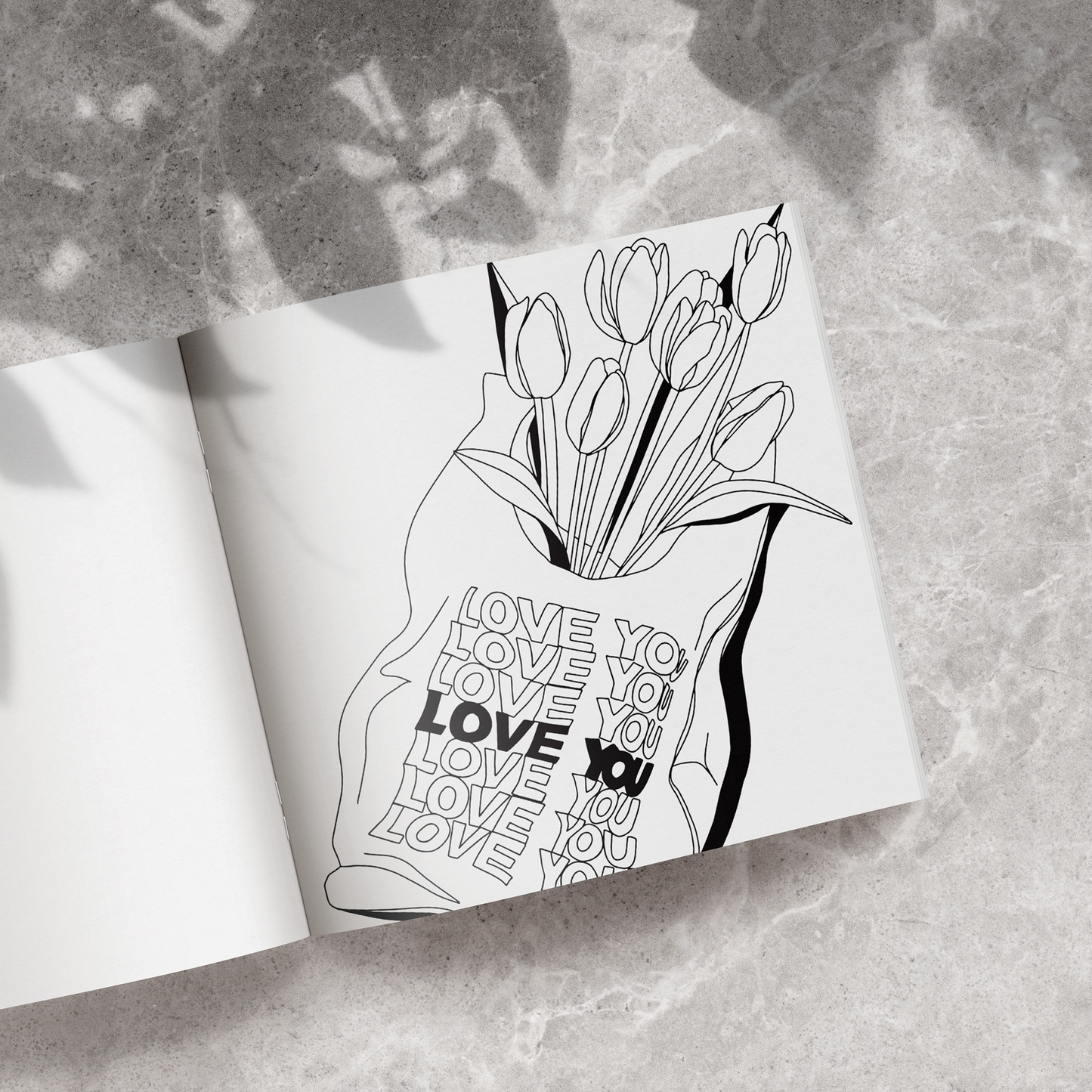Love in Bloom: A Romantic Adult Coloring Book