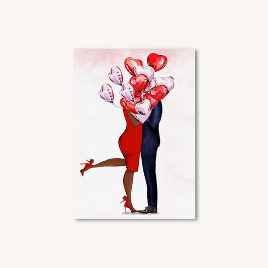 Heart Balloons Greeting Card