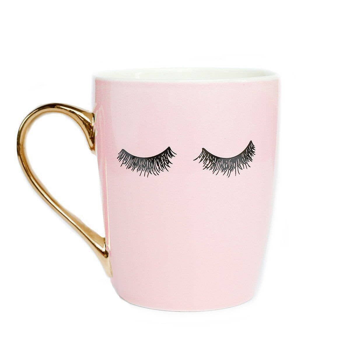 Pink Eyelashes Coffee Mug