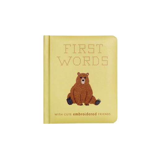 First Words with Cute Embroidered Friends (Baby Board Book)