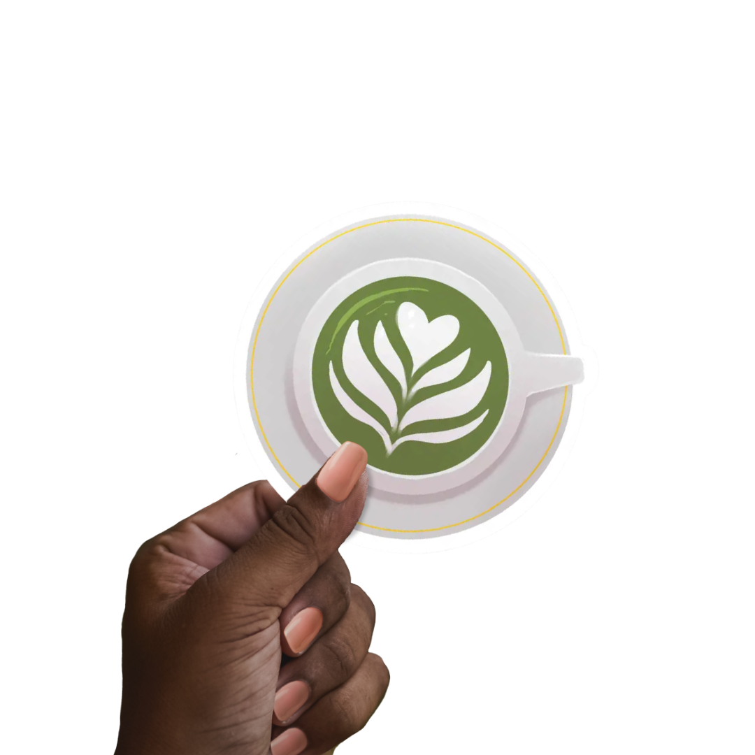 Matcha Tea Stickers | Coffee Shop Aesthetic | Café Lovers
