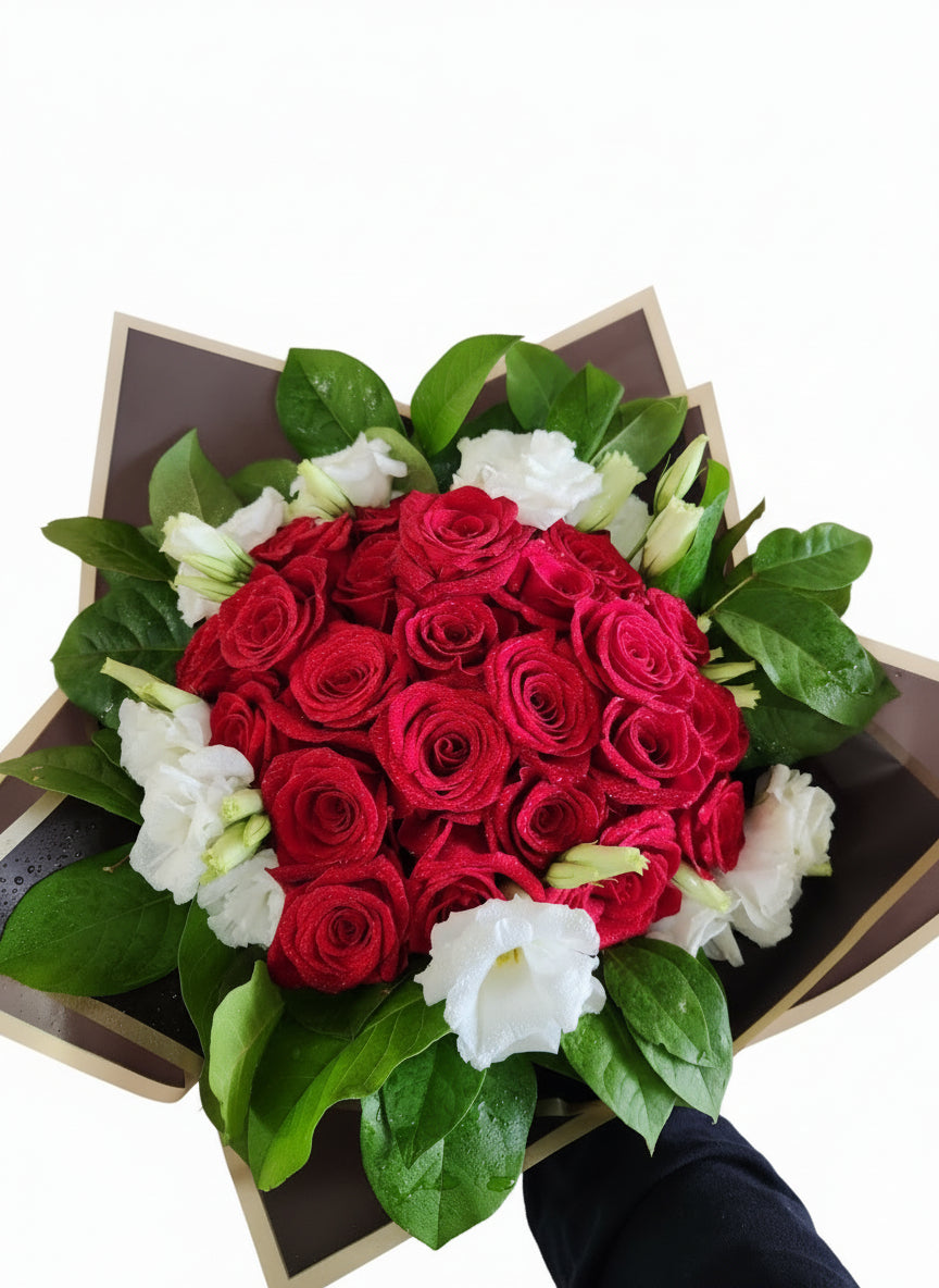 Two Dozen Red Roses Bouquet