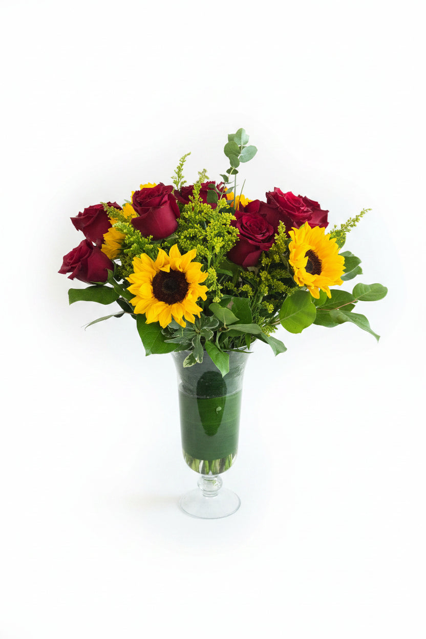 Roses and Sunflowers Delight