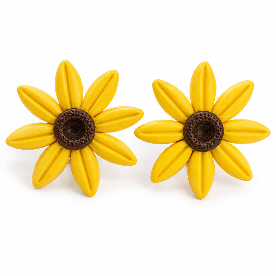 Bag & Pan Homemade Earrings: Sunflower Knobs
