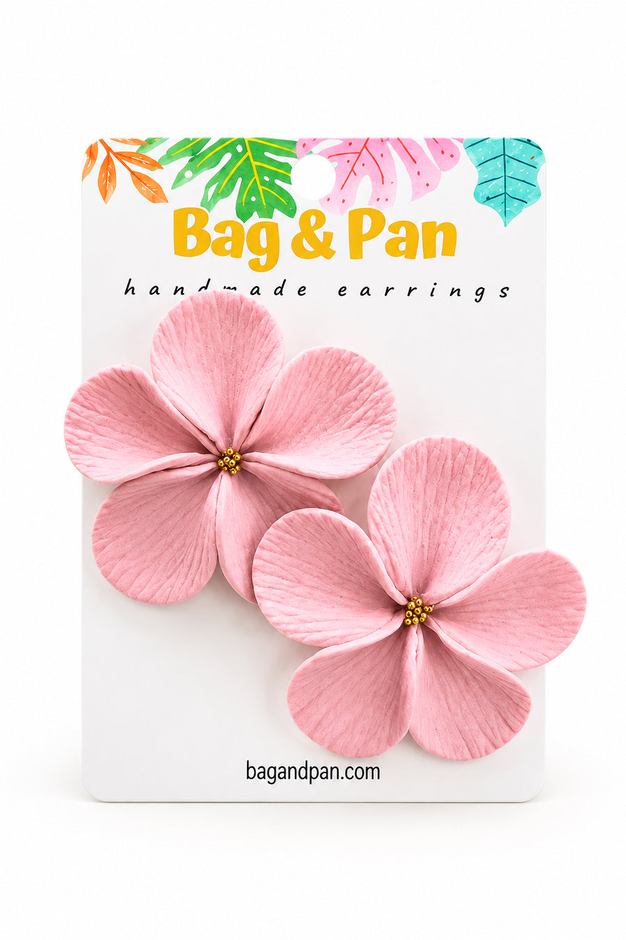 Bag & Pan Homemade Earrings: Petunia