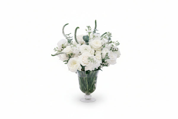 Low and Lush Clear Vase