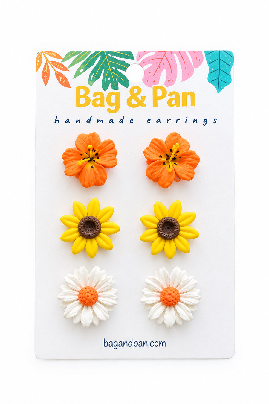 Bag & Pan Homemade Earrings: In the Garden Trios
