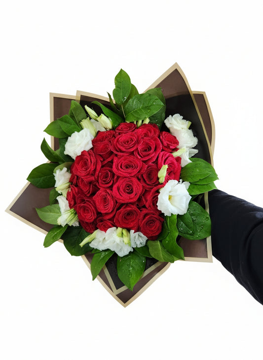 Two Dozen Red Roses Bouquet